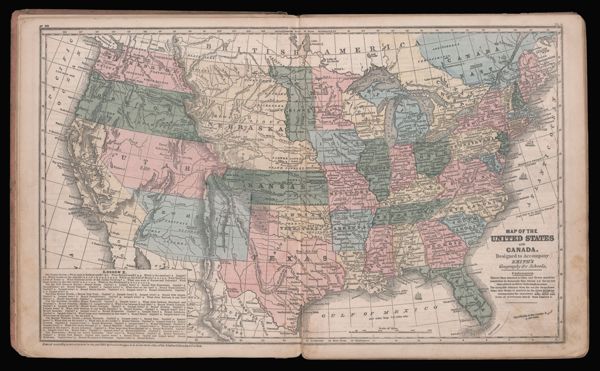 Map of the United States and Canada.