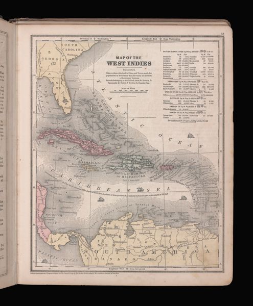 Map of the West Indies