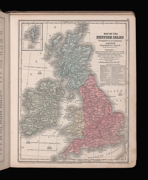 Map of the British Isles