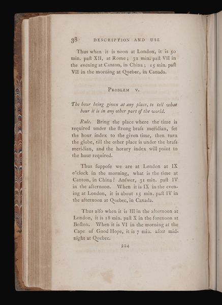 Part III. The use of the terrestrial globe, mounted in the best manner. 11