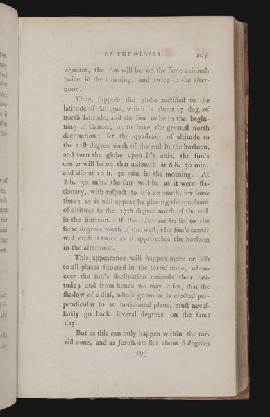 Part III. The use of the terrestrial globe, mounted in the best manner. 80