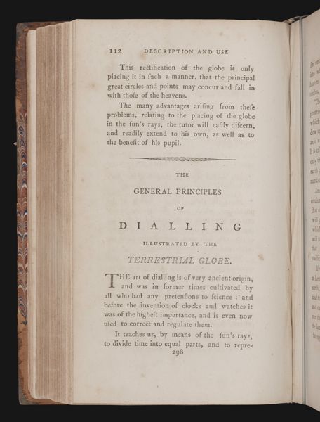 The general principles of dialling illustrated by the terrestrial globe. 1