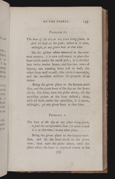 Of the use of the terrestrial globe, when mounted in the common manner. 5