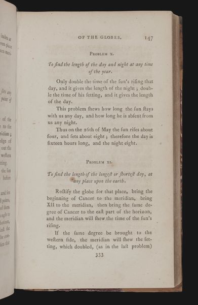 Of the use of the terrestrial globe, when mounted in the common manner. 9