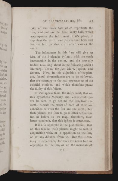 Essay III. Containing a description of the most improved planetarium, lunarium, & tellurian. 19