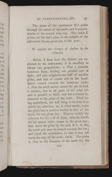 Essay III. Containing a description of the most improved planetarium, lunarium, & tellurian. 23