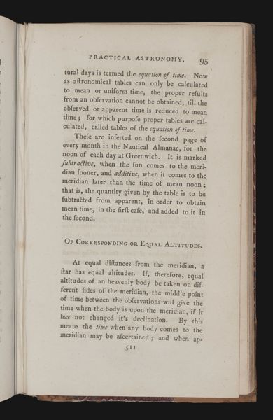 Essay IV. An introduction to practical astronomy. 39