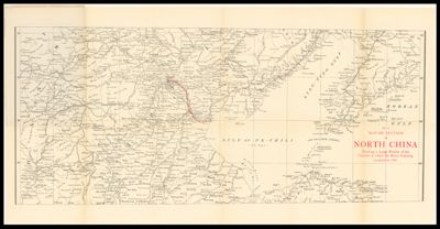 Map of the section of North China showing a large portion of the country in which the Boxer uprising occurred in 1900.