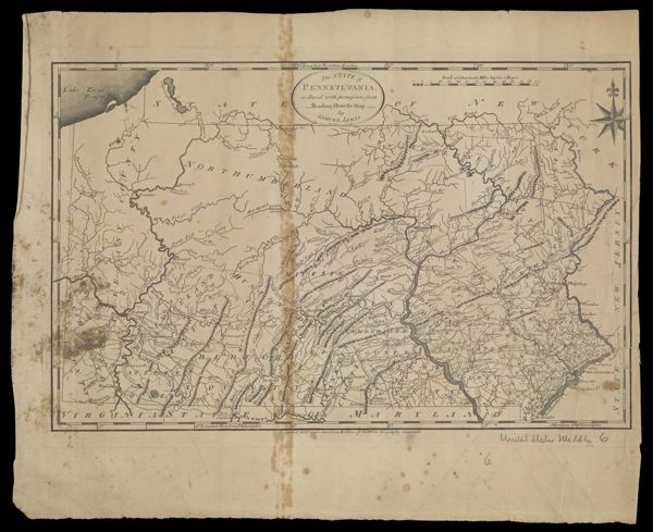 The State of Pennsylvania : reduced with permission from Readings Howells map