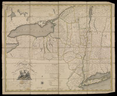 A Map of the State of New York