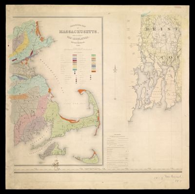 Topographical map of Massachusetts : compiled from astronomical, trigonometrical, and various local surveys
