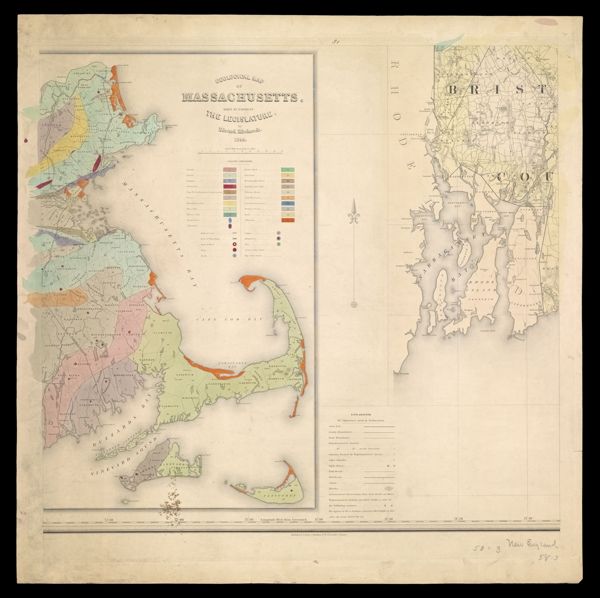 Topographical map of Massachusetts : compiled from astronomical, trigonometrical, and various local surveys