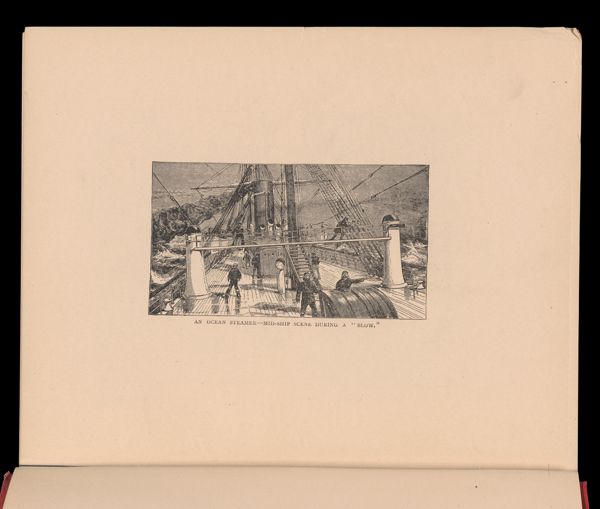 An Ocean Steamer - Midship scene during a 