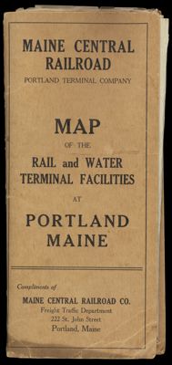 Map of the Rail and Water Terminal Facilities at Portland Maine