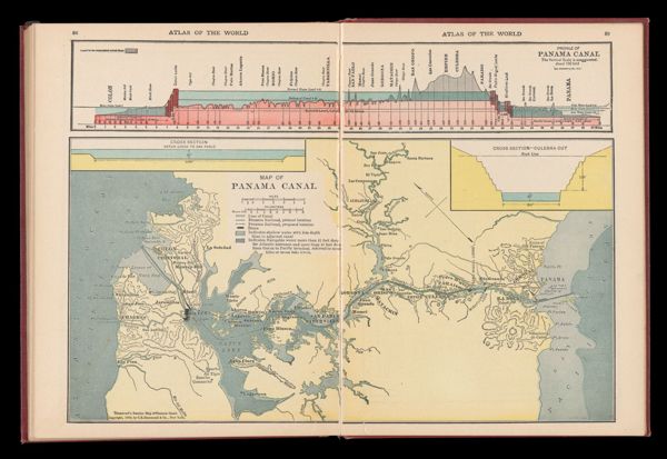 Profile of Panama Canal / Map of Panama Canal