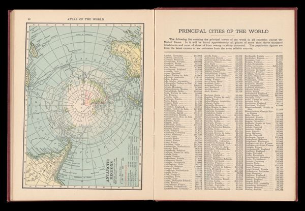 Antarctic regions / Principal cities of the world