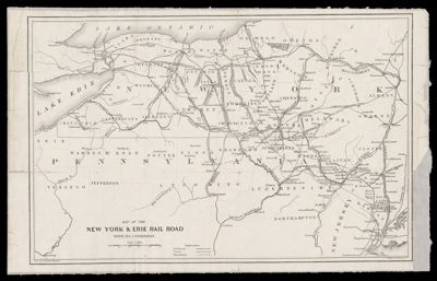 Map of the New York & Erie Rail Road with its Connexions