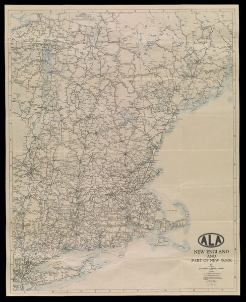 Map of New England and part of New York [State] : Quebec, Northern Maine, and Maritime Provinces