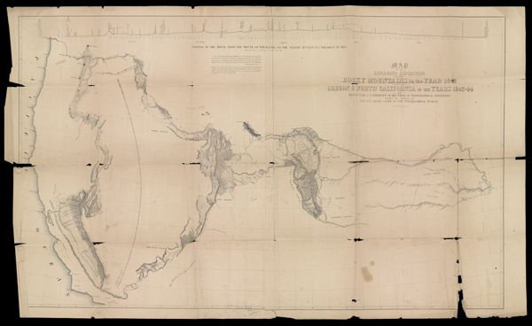 Map of an exploring expedition to the Rocky Mountains in the year 1842 and to Oregon & North California in the years 1843-44 by Brevet Capt. J.C. Fremont of the Corps of Topographical Engineers under the orders of Col. J.J. Abert, Chief of the Topographical Bureau.