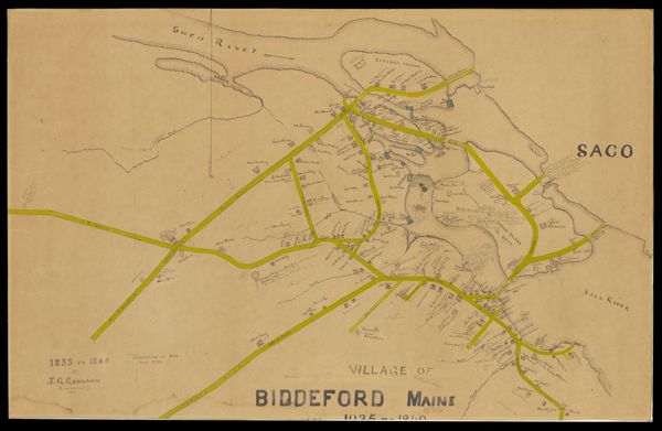 Village of Biddeford, Maine 1835-1840