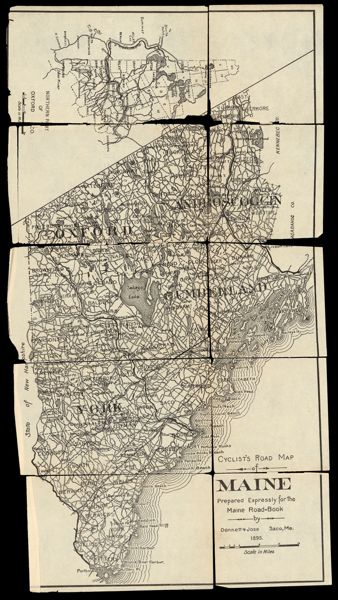 Cyclist's Road Map of Maine : prepared expressly for the Maine Road = Book