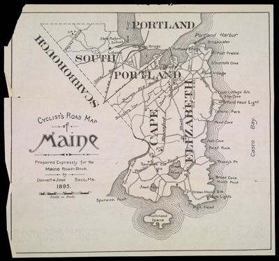 Cyclist's Road Map of Maine : prepared expressly for the Maine Road Book
