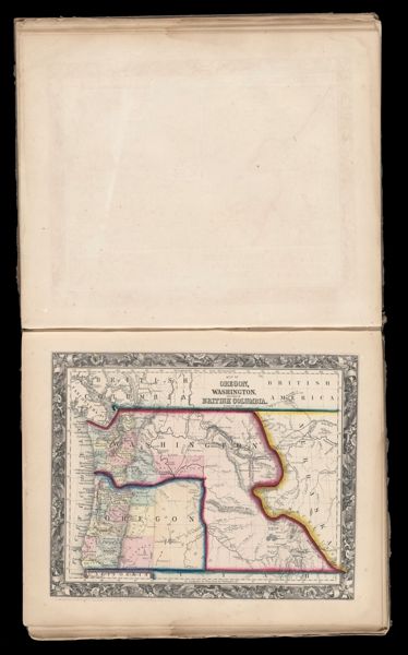 Map of Oregon, Washington, and part of British Columbia.