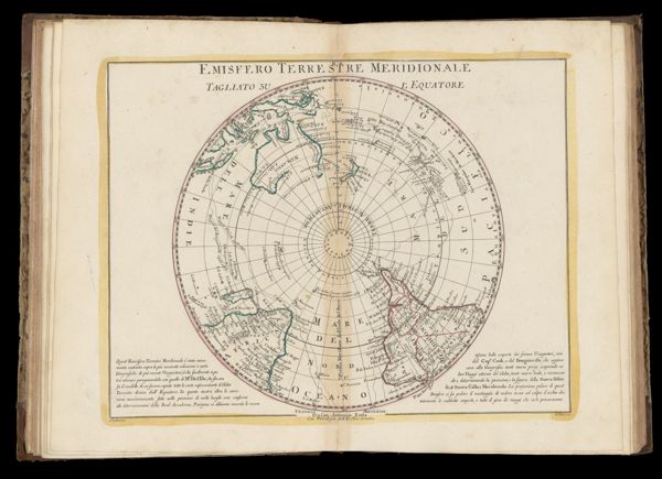 Emisfero Terrestre Meridionale Tagliato su l'Equatore