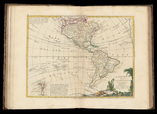 L' America divisa ne' suoi principali stati di Nuova Projezione