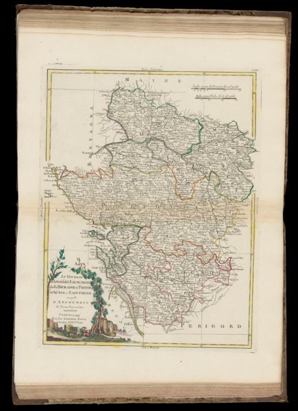 Li Governi d' Angió del Saumurois, della Touraine, e Poitou, d' Aunis, e Saintonge, con quello d' Angoumois, di Nuova Projezione.