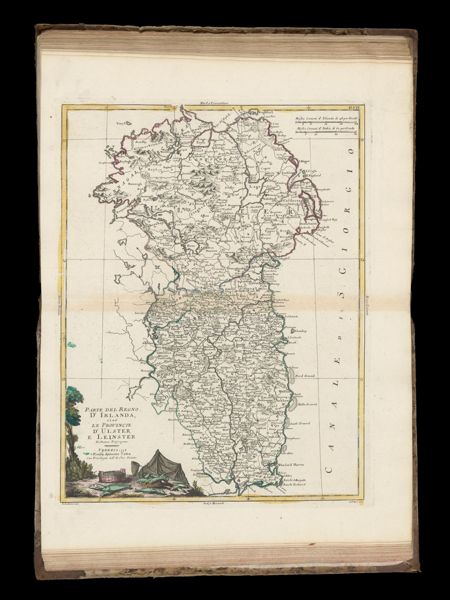 Parte del Regno d' Irlanda, cioe' le Provincie d' Ulster, e Leinster di Nuova Projezione