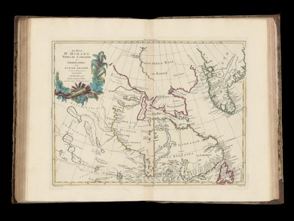 La Baja d' Hudson Terra di Labrador e Groenlandia con le Isole adiacenti di nuova Projezione