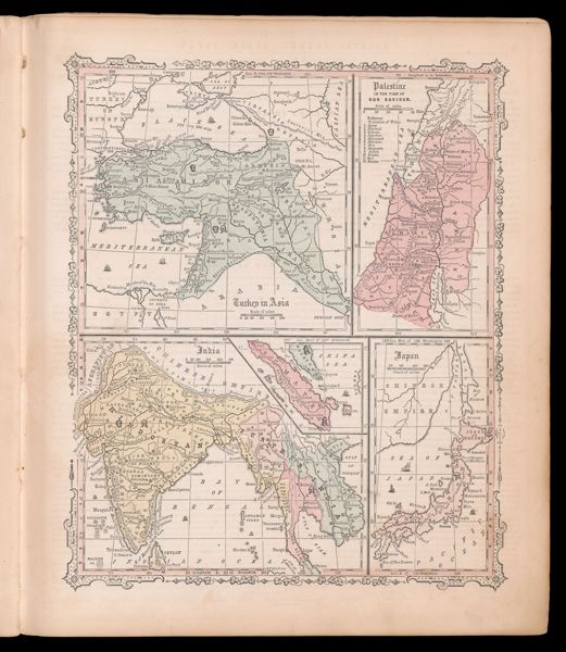 Turkey in Asia. / Palestine in the time of our saviour. / India. / Japan.