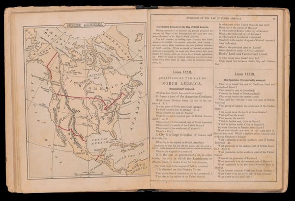 North America / Exercises on the map of North America.