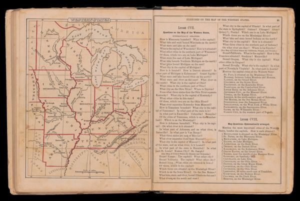 Western states / Exercises on the map of the western states.