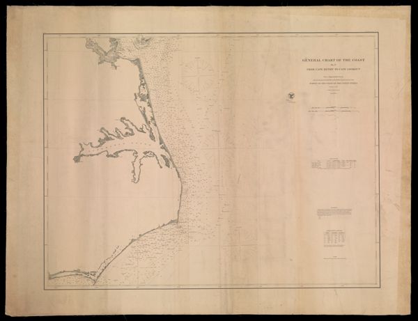 General Chart of the Coast, no. V : from Cape Henry to Cape Lookout; Survey of the Coast of the United States