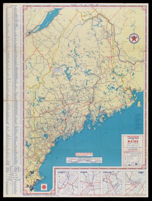Texaco Touring Map of Maine