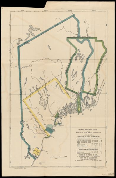 Charter from King James I to the council for New England : Nov. 3rd, 1620.