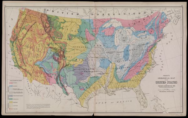 Gray's Geological Map of the United States