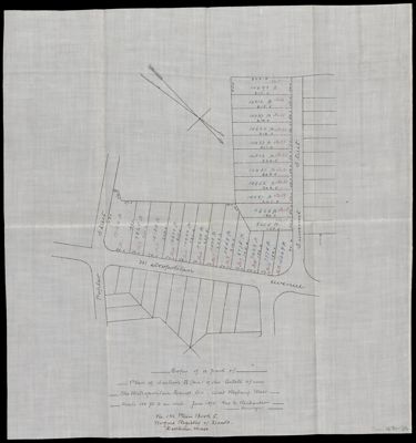 Copy of a part of plan of section II (two) of the estate of the metropolitan land co., West Roxbury, Mass.