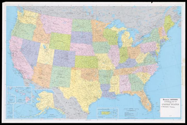 Dennison/Hammond Superior Map of the United States