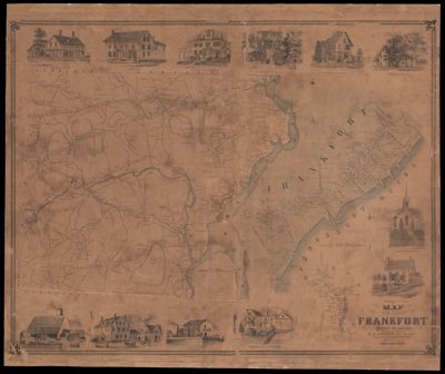 Map of the Town of Frankfort Waldo County Maine
