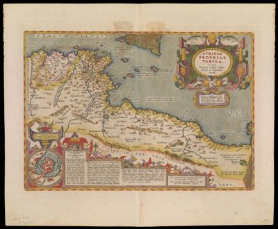 Africae Propiae Tabula, In qua, Punica regna uides; Tyrios, et Agenoris urbem.