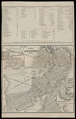 Plan of Boston, 1860.