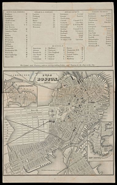 Plan of Boston, 1860.