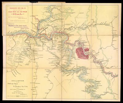 Collieries of the Pittsburgh Steam and Youghiogheny Gas Coals within 40 miles of Pittsburgh, PA.