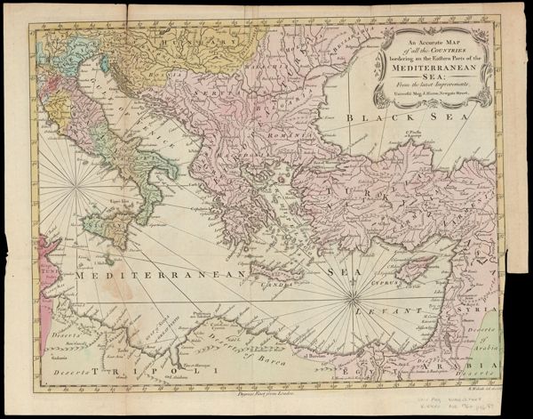 An Accurate Map of All the Countries bordering on the Eastern Parts of the Mediterranean Sea from the latest improvements