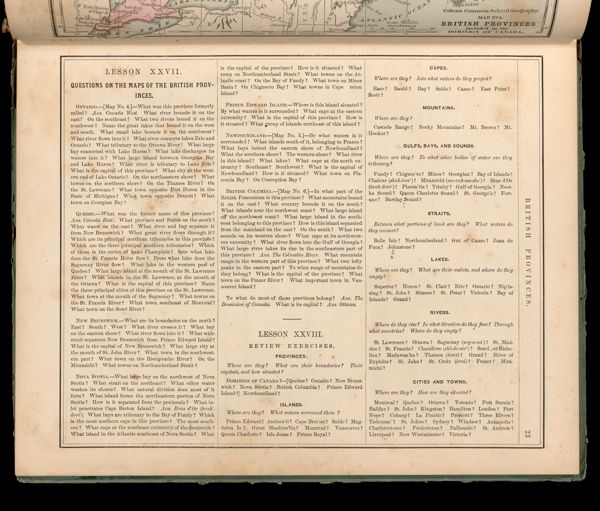 Lesson XXVII. Questions on the Maps of the British Provinces