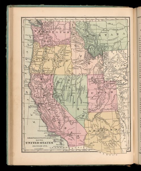 Colton's Common School Geography. Map No. 13. United States Section No. 6