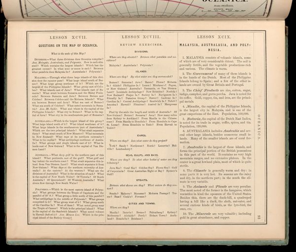 Lesson XCVII. Questions on the Map Oceanica